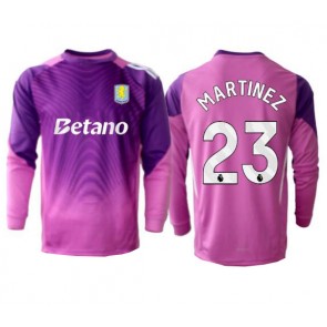 Aston Villa Emiliano Martinez #23 Målmand Replika Tredjetrøje 2025-26 Langærmet